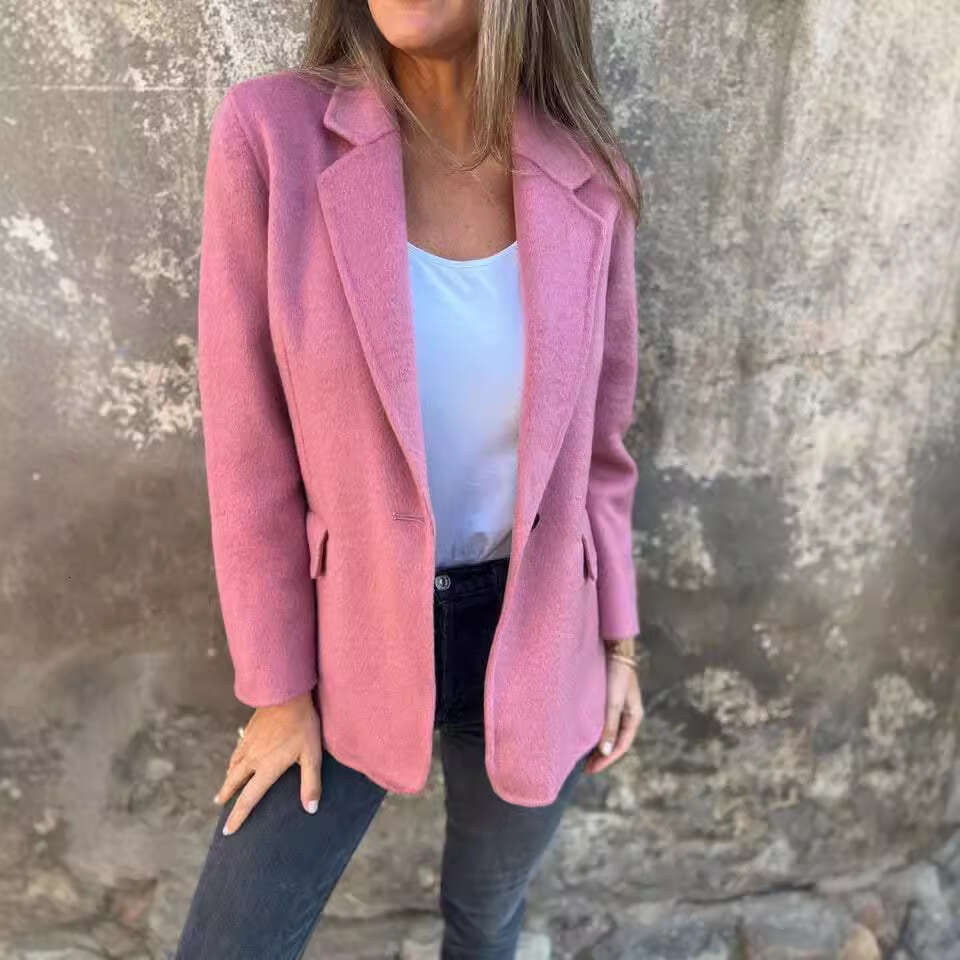 Giacca Da Tasca Da Tasca Da Tasca Da Tasca Per Lana Casual D'autunno Americano …