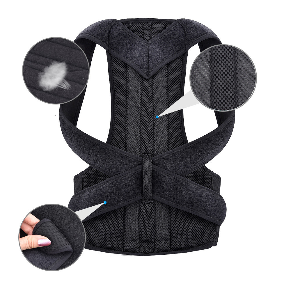 Female and male posterior brace posture corrector posterior straightener Scoliosis and hunchback correction adjustable posture 241206