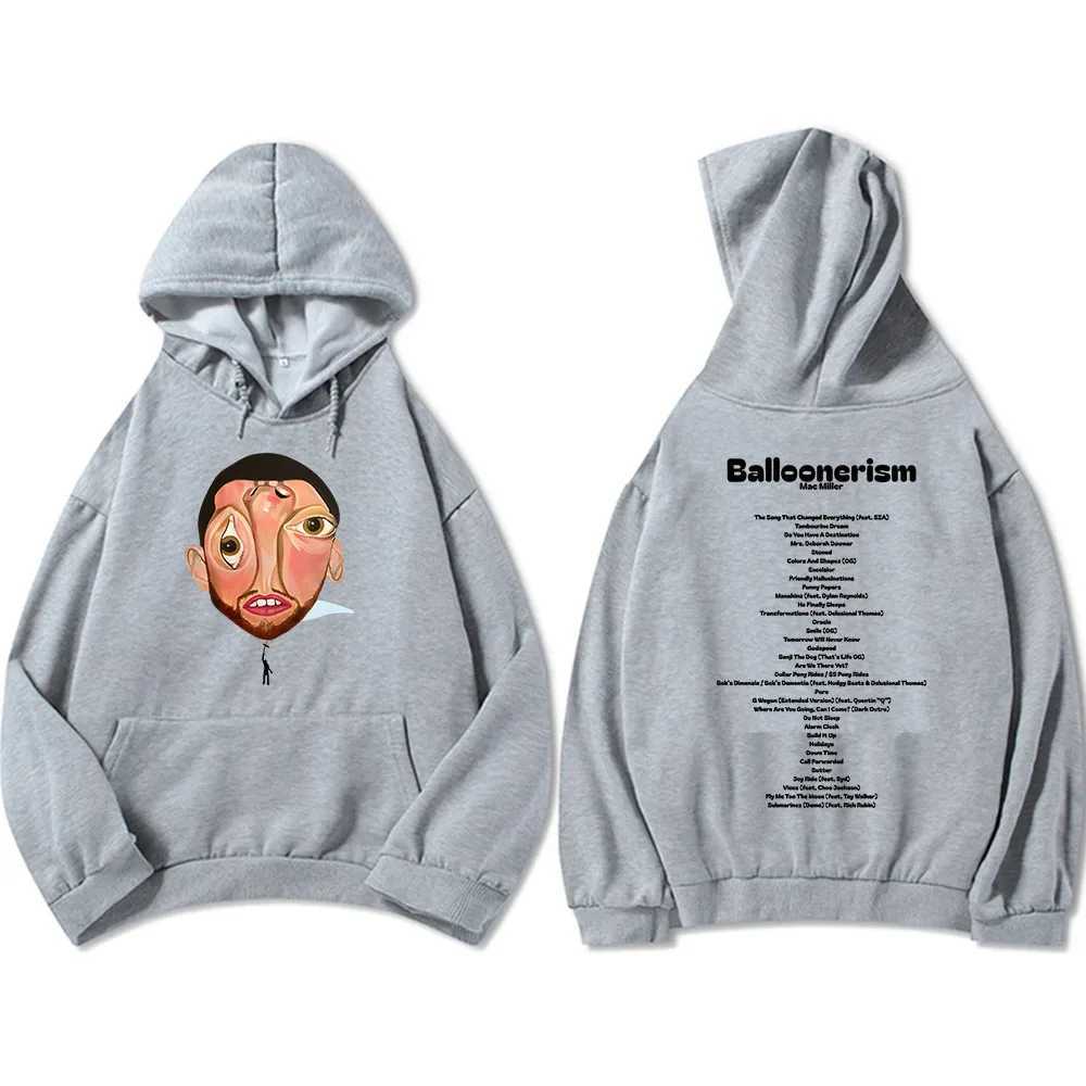 Balloonerism New Album Hoodies Macc Miller Printing Sweatshirts Mens Hoodies Comfortable Pullovers for Men and Women W250530