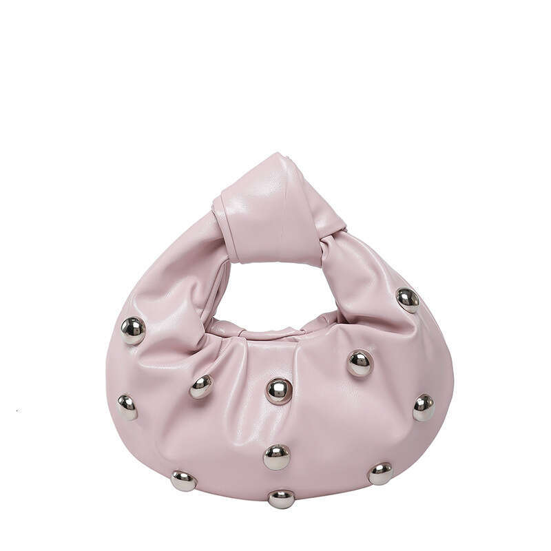 Underarm 2025 New Korean Style Fashion Rivet Shoulder Women Versatile Pearl Handheld Dumpling Bag Trendy