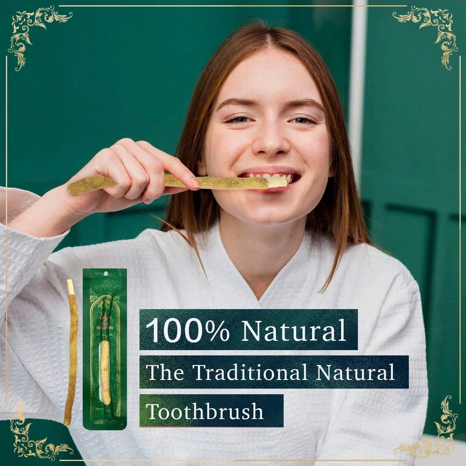 Creative Natural Branch Miswak Toothbrush Stick Portable Traditional For Teeth Oral Health Fresh Breath Gift 250526