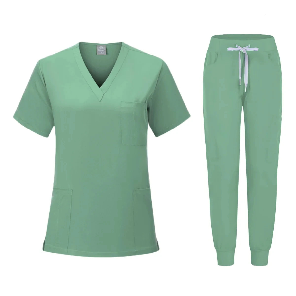 Multicolor Beautician Lab Workwear Solid Color Beauty Salon Nursing Uniforms Pet Clinic Scrubs Work Clothes Wholesale 250530