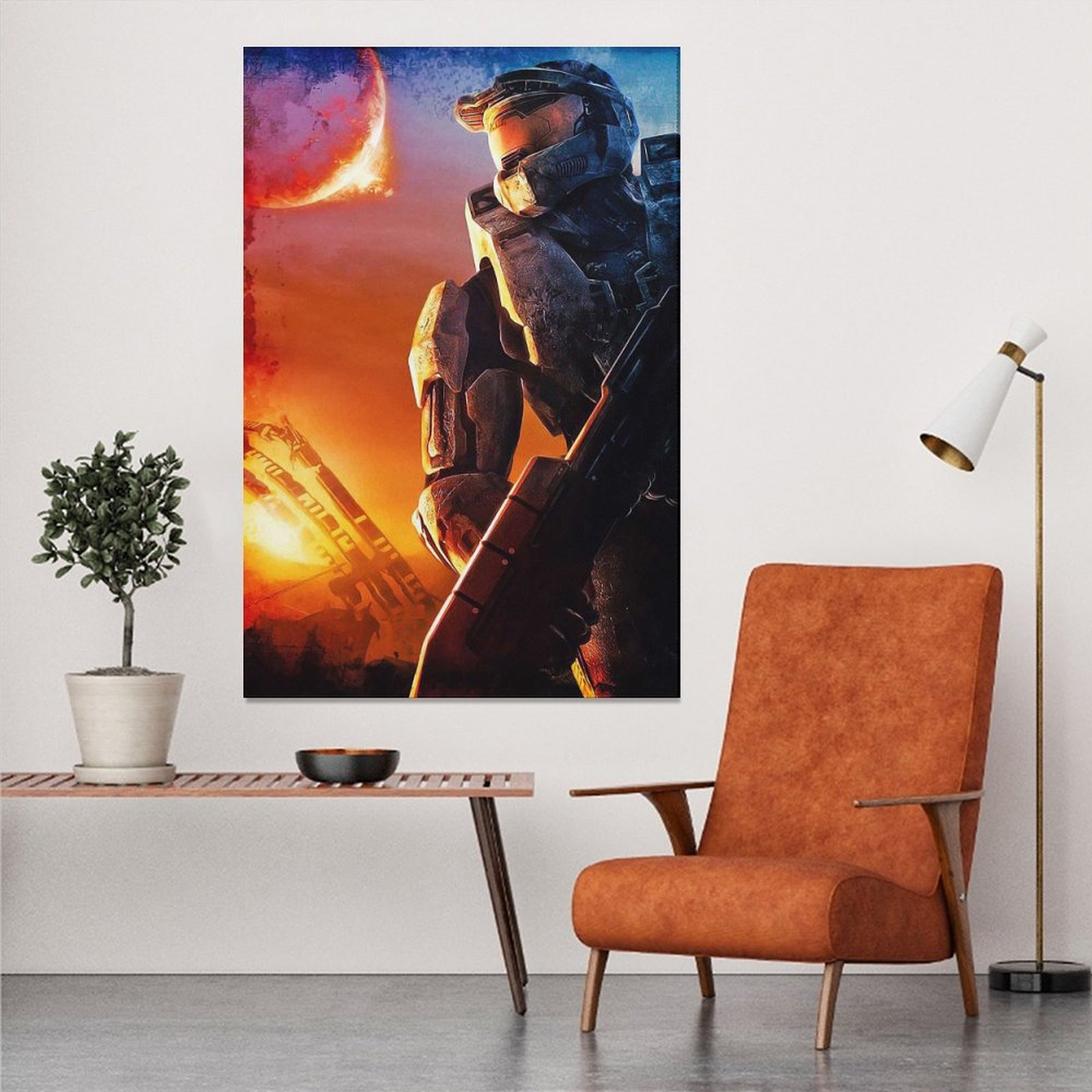 Wall Art Painting Master Chief Game Canvas Prints Wall Painting Home Decor Luxury Decor Print Picture Paintings for Living Room Unframe