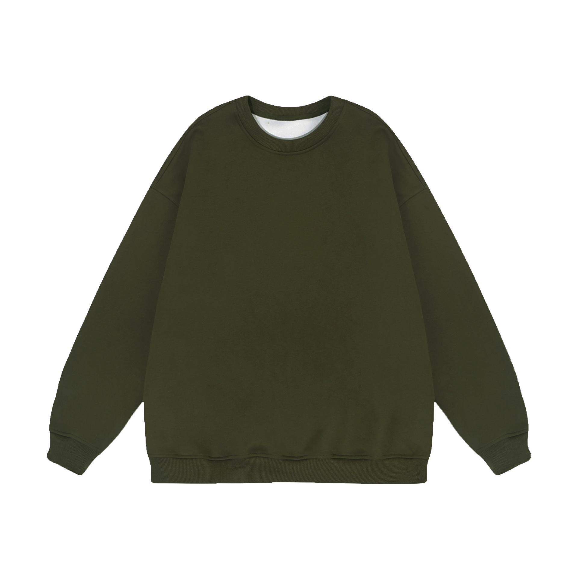 SLL2459 New Heavy 480g Autumn and Winter Round Neck Sweater Women's Solid Color Casual All-match Loose and Slim