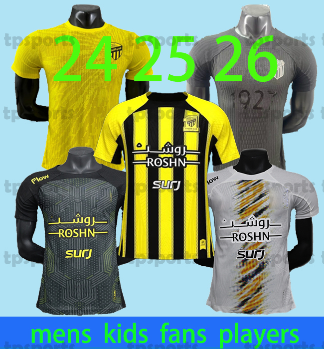 242526 BENZEMA Al Ittihad SA FC Al Ahli SFC Soccer Jerseys 2024 2025 2026 Al-Ahli Saudi Kante Fans Version Football Shirts FIRMINO AL-SHEHRI BERGWIJN Men Uniforms