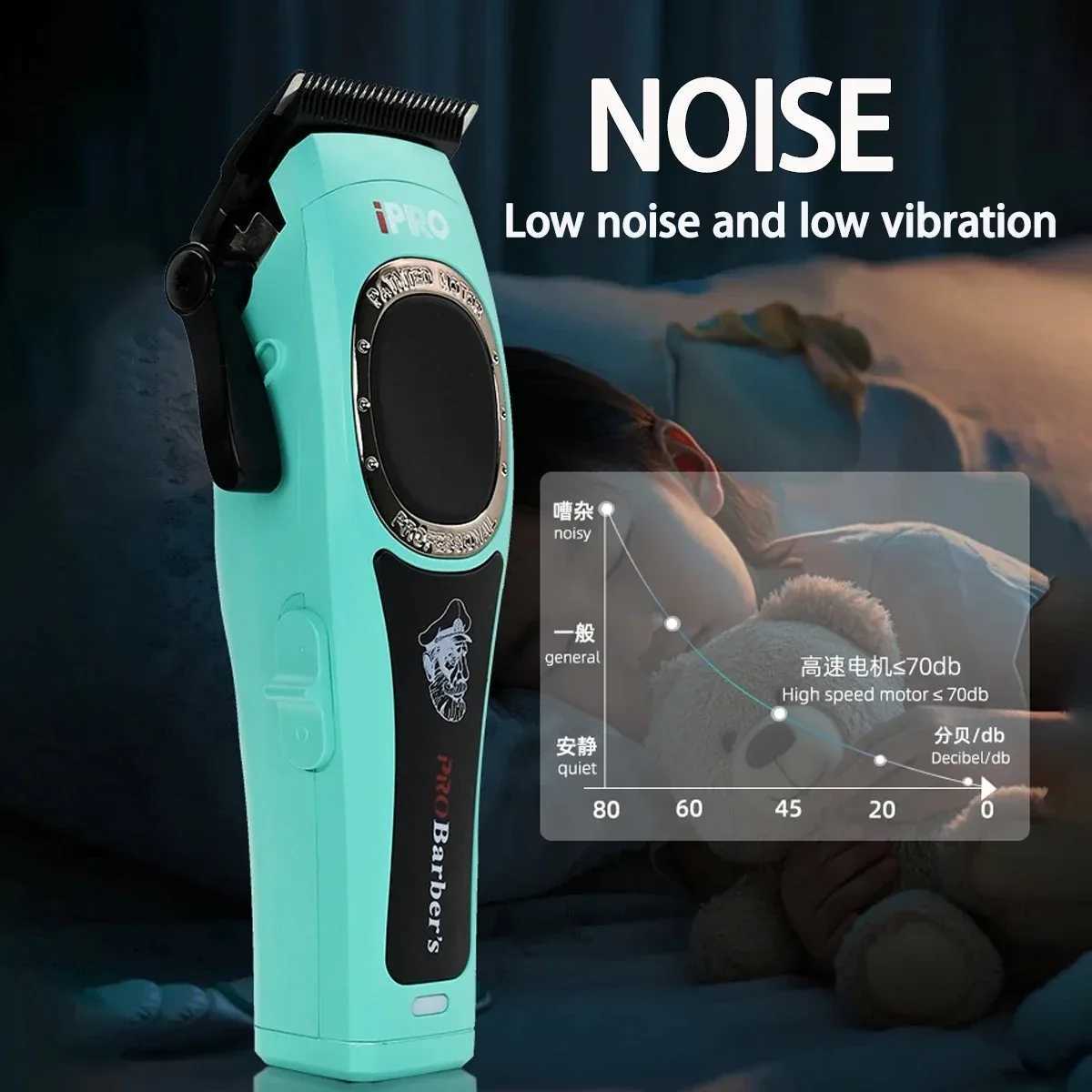Professional Electric Hair Clipper S1093 Hair Trimmer 7500RPM High Speed Motor DLC 2600mAh Barber Shop Silent Hair Mane W250530
