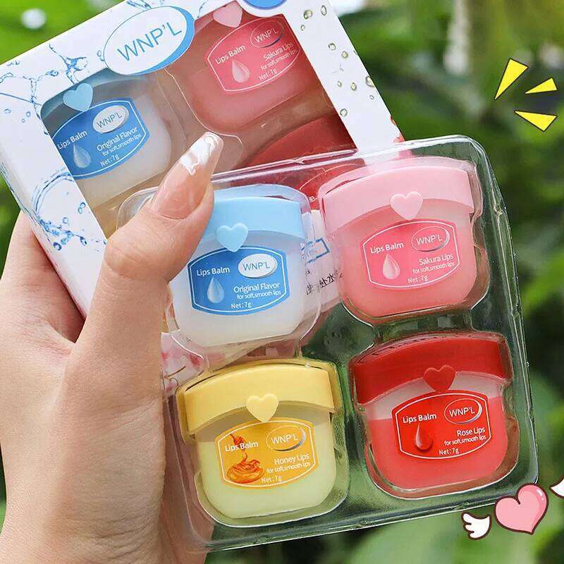 free shipping New 4/6/8pcs Moisturizing Lip Balm Sets Lipstick Makeup Natural Plant Base Moisturizer Lip Balm Anti-Cracking Lips Skin Care
