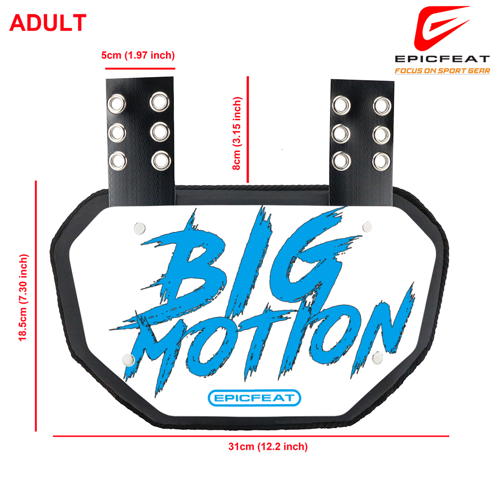 Protective Spinal Guard with Hard Shell Design Durable Football Back Plate for Multi-Age Use
