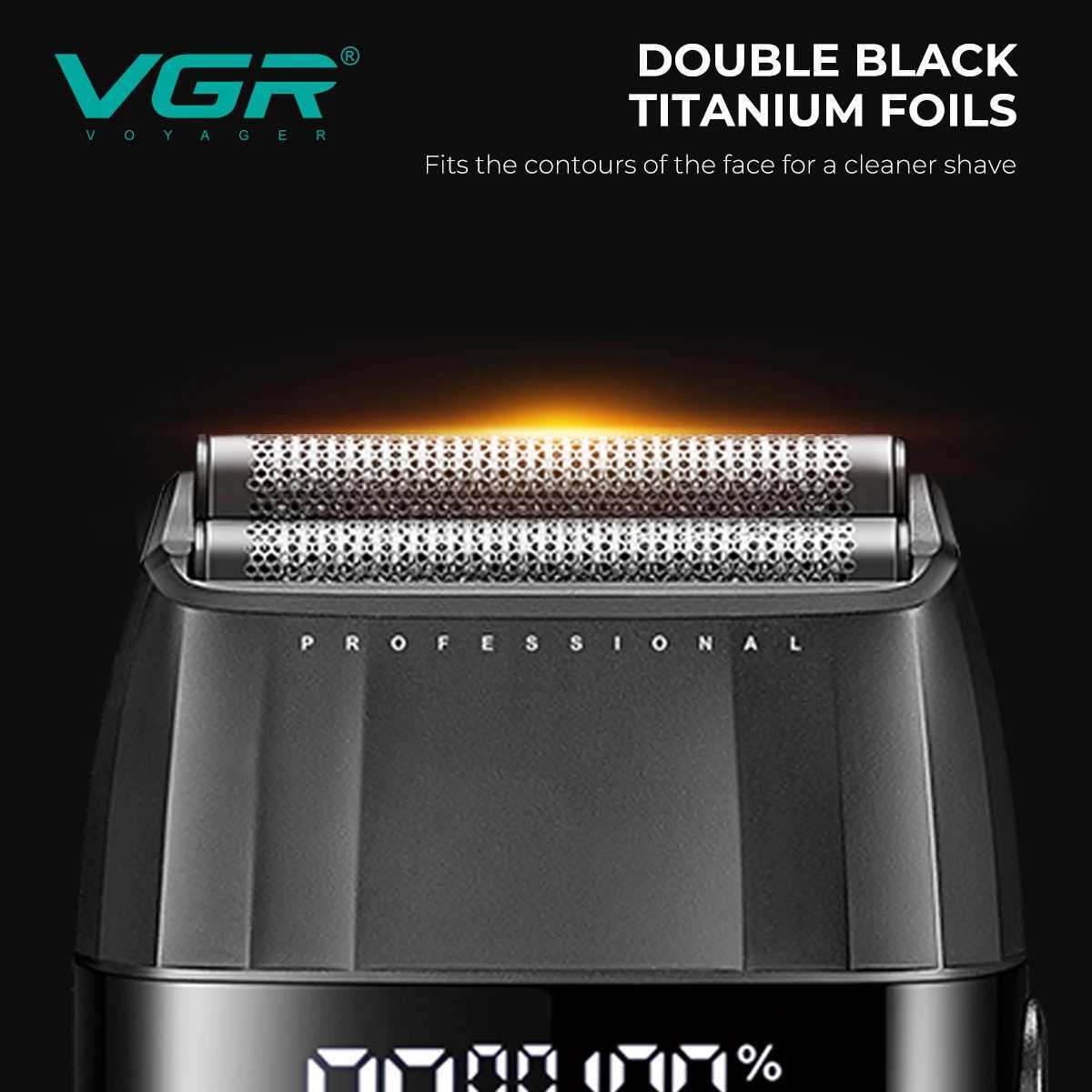 VGR Hair Trimmer Professional Hair Clippers Trimmer Hair Cutting Mane 9000 RPM Haircut Barber Cordless Trimmer for Men V640W251009