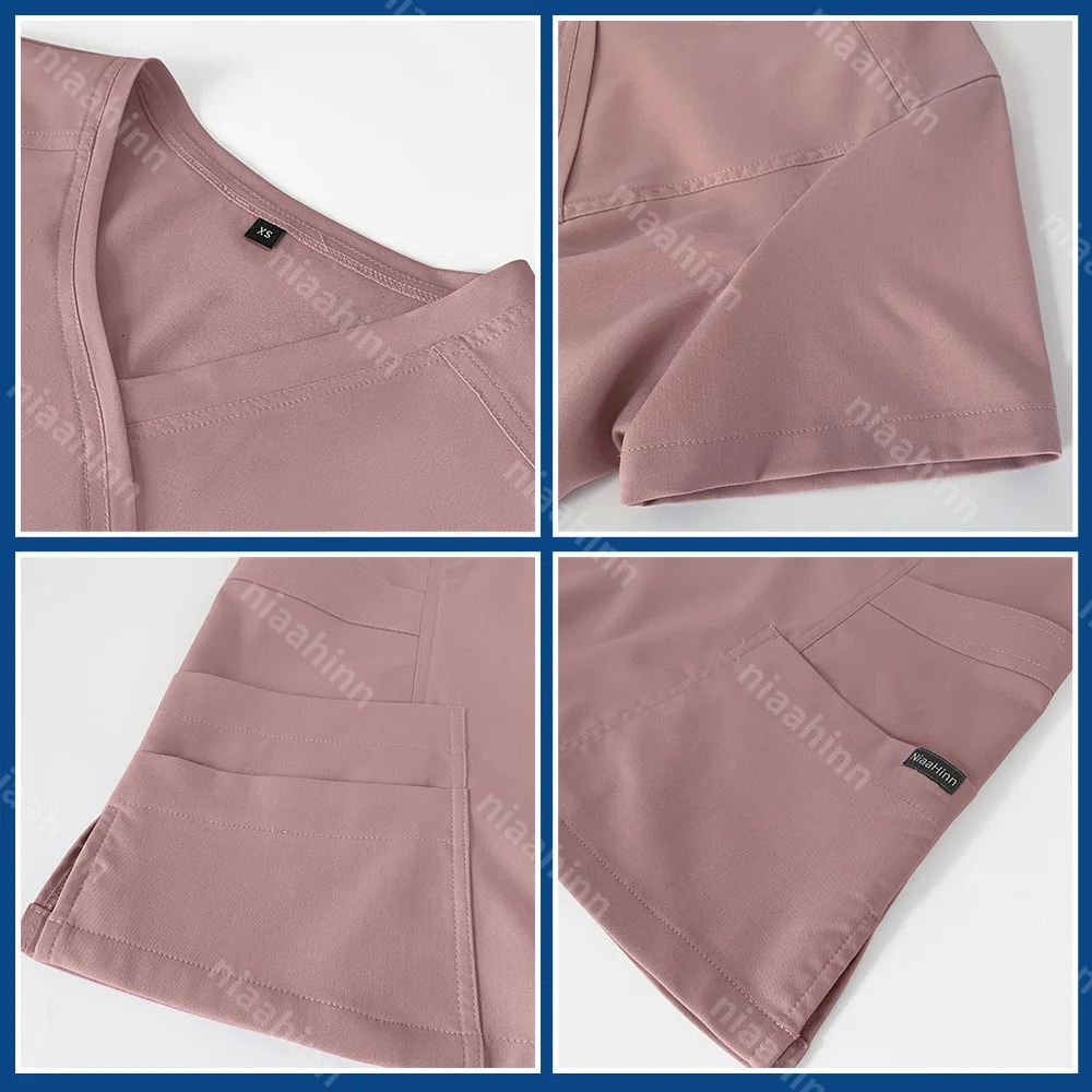 Multicolor Solid Color Pharmacist Work Clothes Beautician Lab Workwear Nursing Uniforms Pet Clinic Veterinary Wholesale 250530