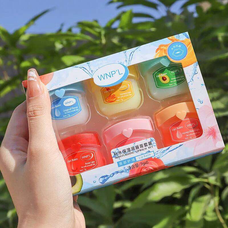 free shipping New 4/6/8pcs Moisturizing Lip Balm Sets Lipstick Makeup Natural Plant Base Moisturizer Lip Balm Anti-Cracking Lips Skin Care