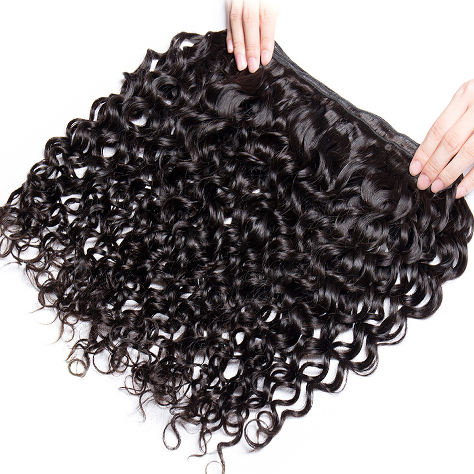 Human Real Hair Water Wave Human Hair Natural Bundle