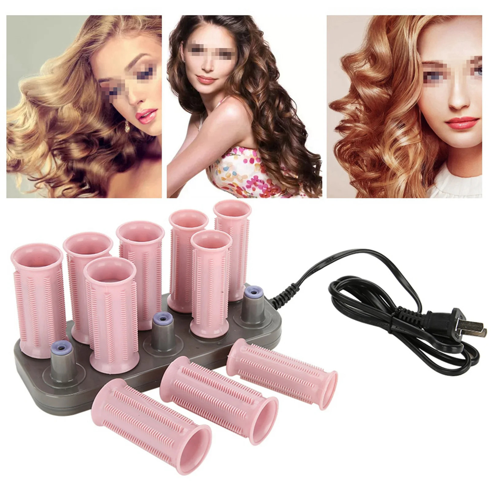 10Pcs professional electrically heated curling irons upgraded hairstyle 110-240V 250603