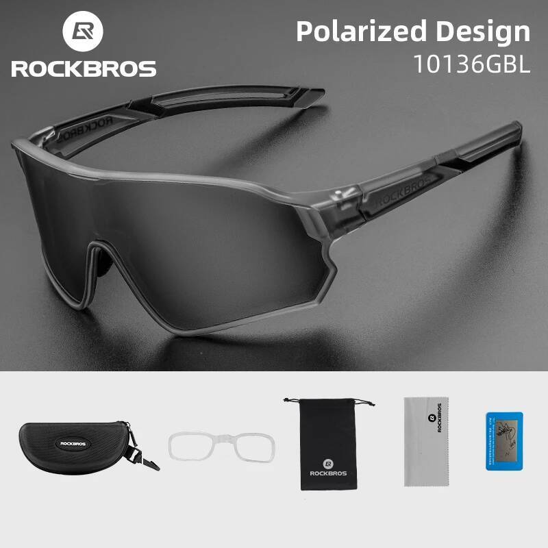 ROCKBROS Polarized UV400 Sunglasses Sport Protection Glasses Bicycle Eyewear Outdoor Hiking Camping Golf Cycling Goggles