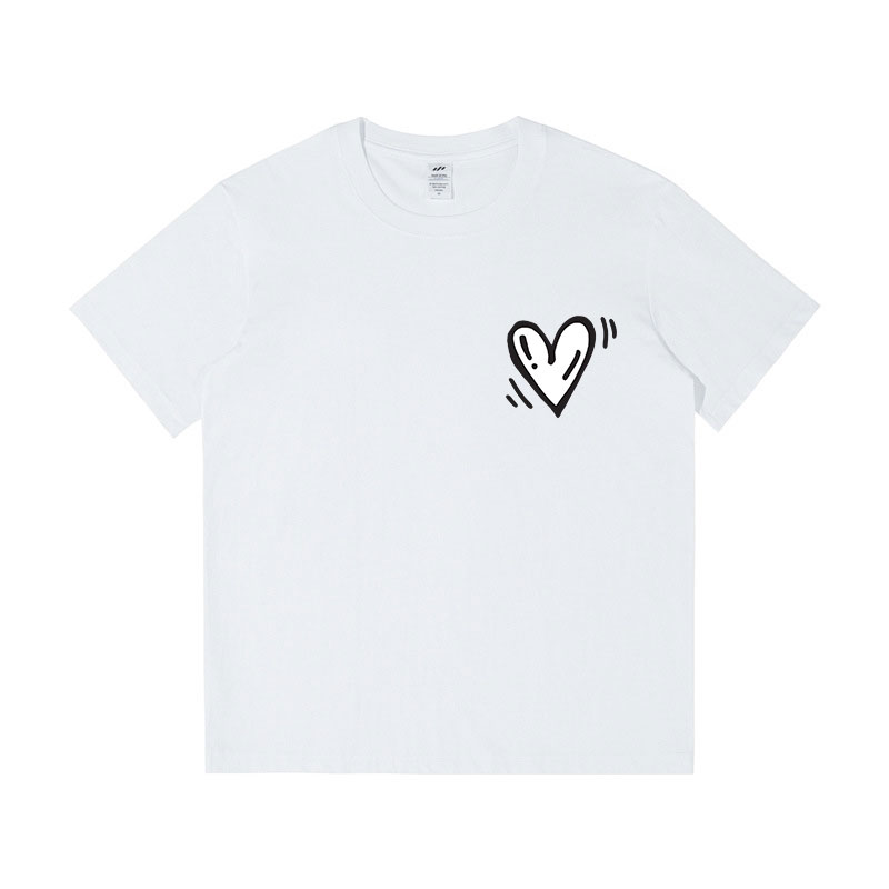 Tengyu97 Designer T-shirts for Women 100% Cotton Simple Style Printed Casual Summer Short Sleeve Female Tops O-neck 2025 New Design High-quality Daily