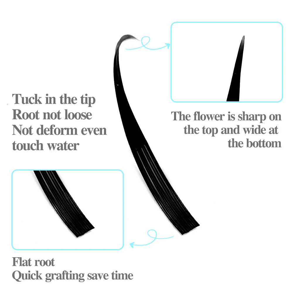 Wet Eyelash Extension 0.03mm 0.07mm Spikes Lashes Manga Lashes Wispy Cosplay Premade Russian A Shape Natural Eyelashes Supplies 250530