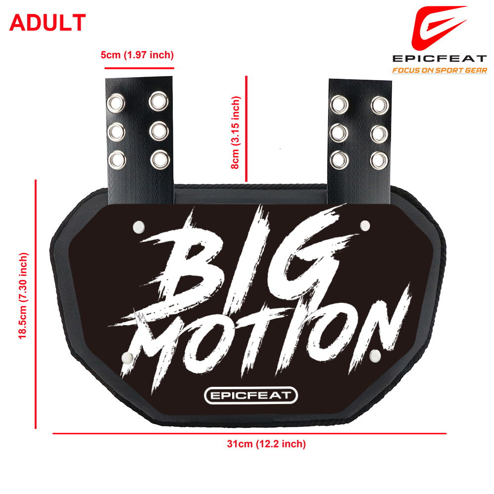 Protective Spinal Guard with Hard Shell Design Durable Football Back Plate for Multi-Age Use