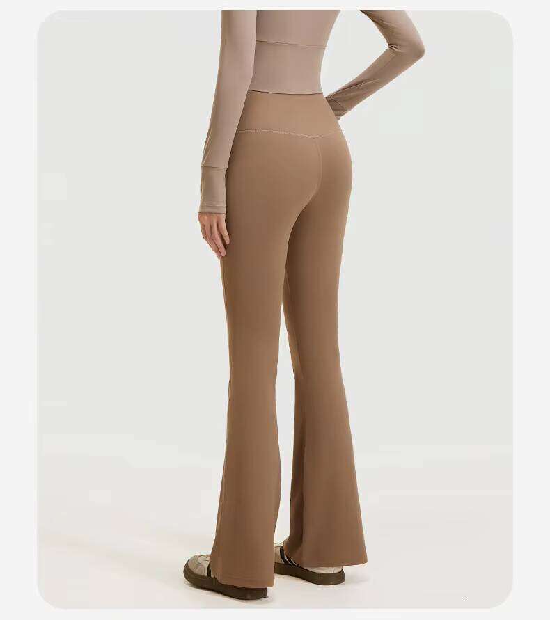 DHEssentials Women Flared Yoga Pants High Waist Butt Lifting Nude Feel Workout Leggings for Fitness and Running