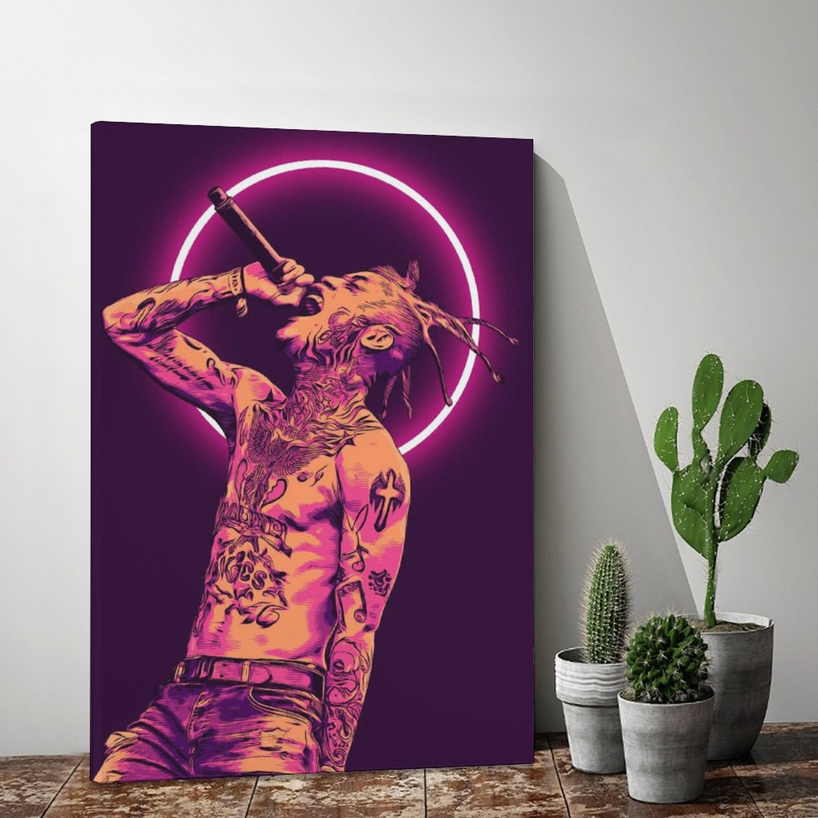 Home Decor Luxury Painting RAPPER Lil Skies HIP HOP Canvas Prints Wall Painting Wall Art Decor Print Picture Paintings for Living Room