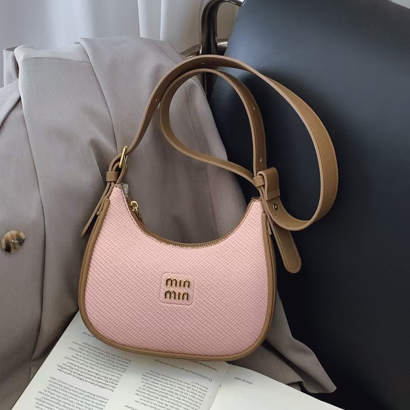 New fashionable high-end armpit bag large capacity women's shoulder crossbody bag trendy crescent bag