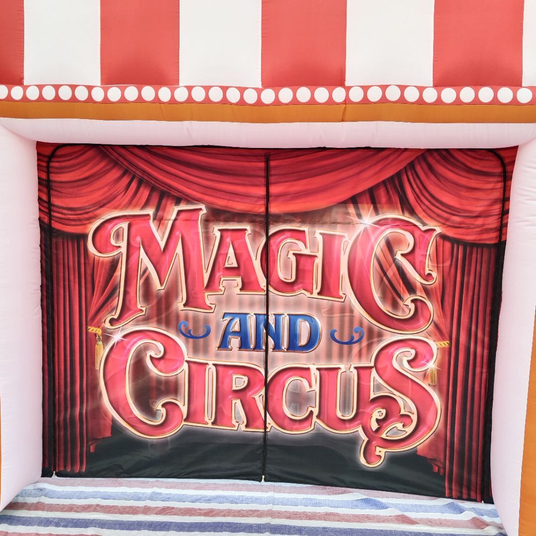 Customized Circus-Inspired Inflatable Arch Parties Events Model, Circus Show Entrance, Inflatable Circus Arch Made in China