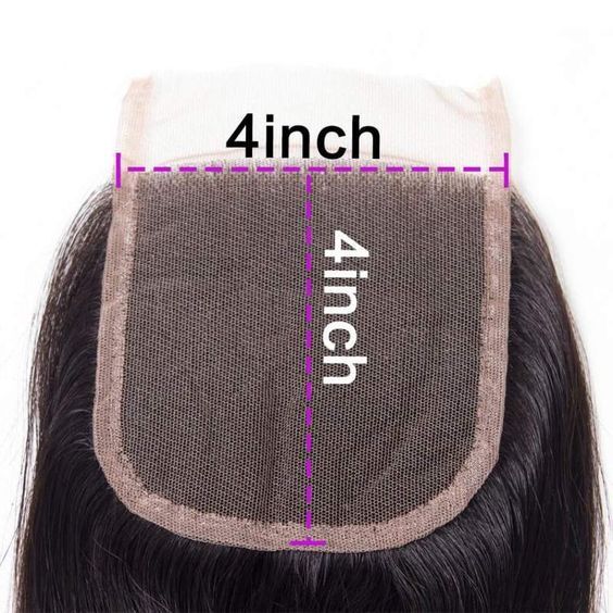 Real Xuchang Human Hair 4*4 HD Transparent Lace Water Wave Curly Hair Piece Accessories