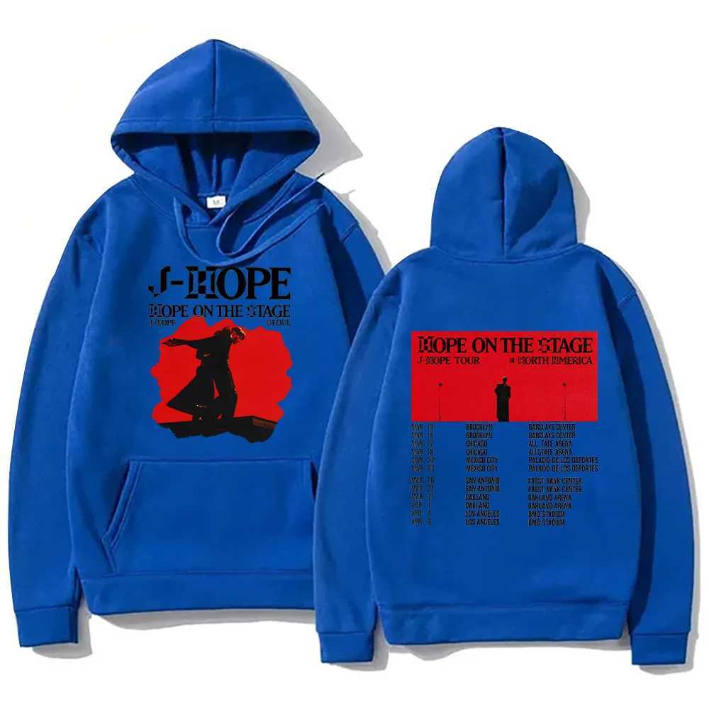 Kpop J-Hope New Hoodies J-Hope Hope on The Stage Tour 2025 Sweatshirts Unisex Casual Clothing Hip Hop Fashion Aesthetic Pullover W250530