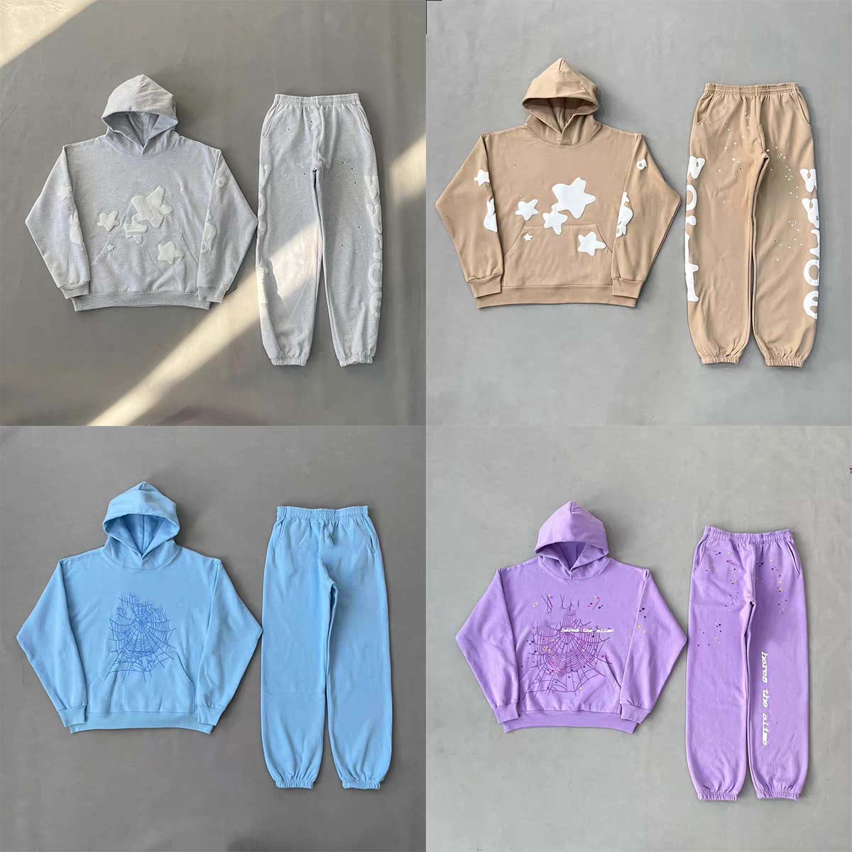 hoodie Mens Web Hoodie for men Sweatshirts Hoody Women polo grid five cobweb pink spyders hoodie Tracksuit Print Pullover net pants spider suit Trousers