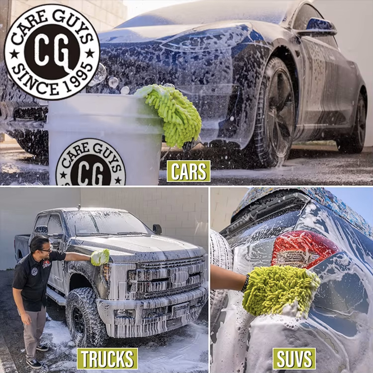 Car Wash Kit with Foam Gun, Bucket, and Car Care Cleaning Chemicals, Gift for Car & Truck Lovers, (Works w/Garden Hose)