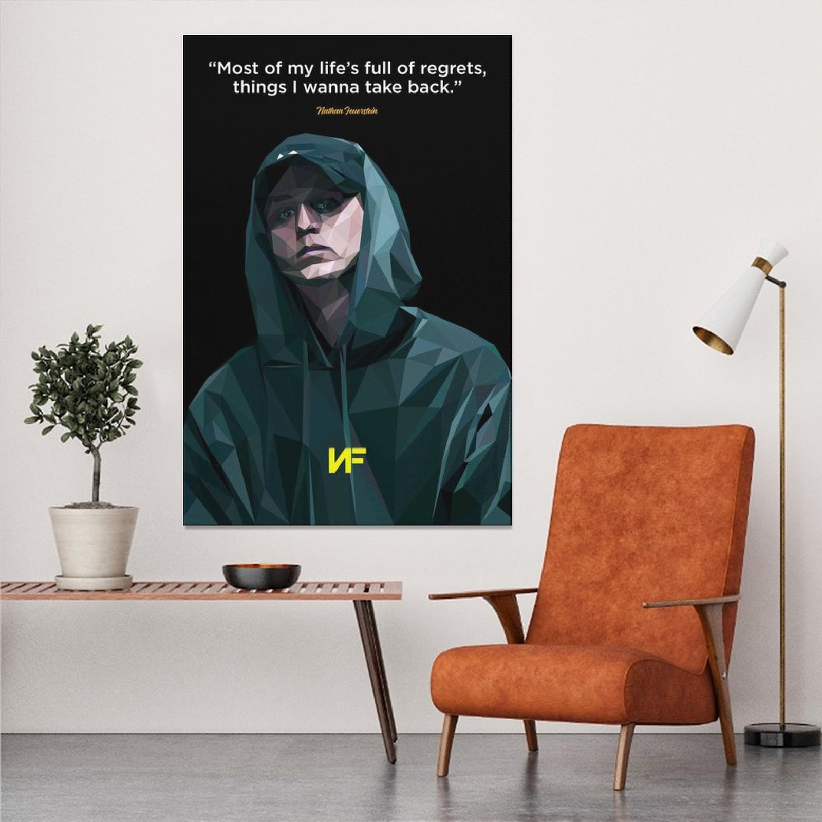 Wall ArtPainting NF Rapper HIP HOP SINGER Canvas Prints Wall Painting Wall Art Decor Print Picture Paintings for Living Room Home Decor Luxury Unframe