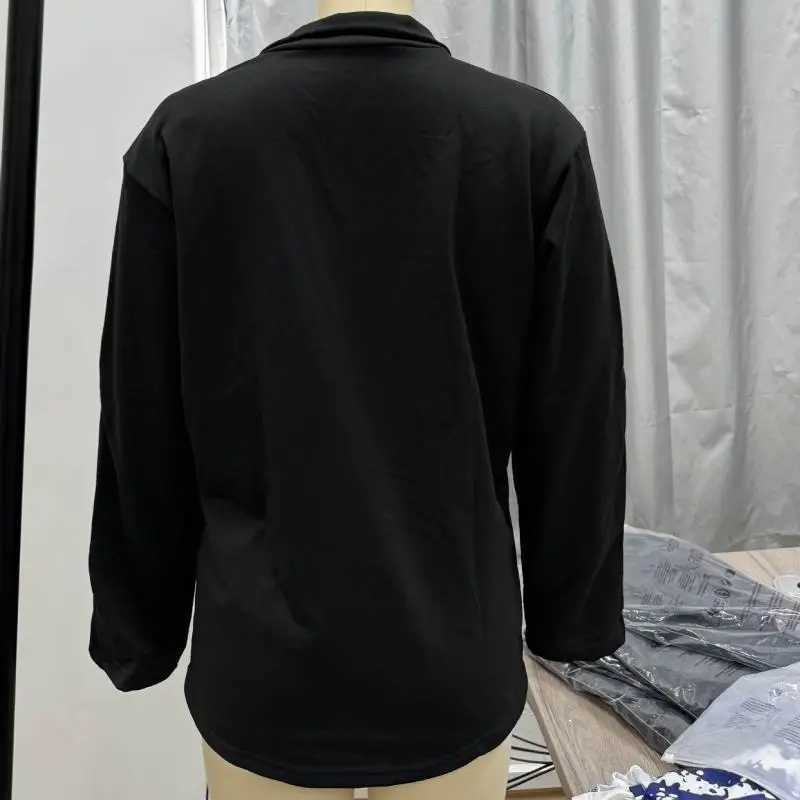 2024 Spring Autumn Long Sleeve Sweatshirts Men Stand Collar Half Zipper Pullovers Hoodies Sweatshirts Loose Tops Male Clothing W250530