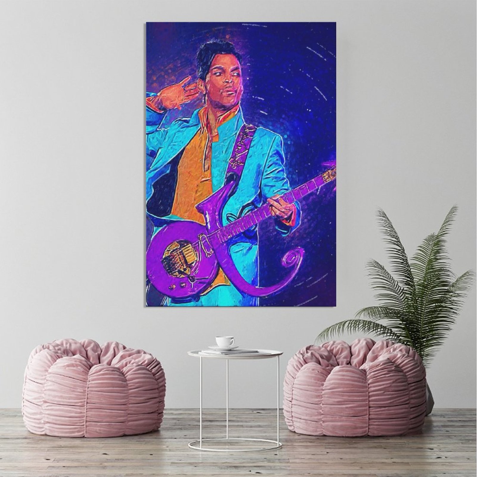 Wall Art Painting Prince Guitar Singer Canvas Prints Wall Painting Wall Art Decor Print Picture Paintings for Living Room Home Decor Luxury Unframe