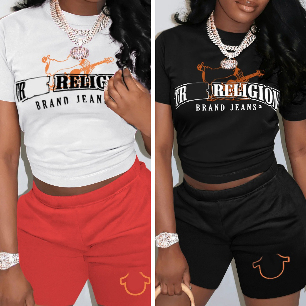 Designer Letter Print Tracksuits 2 Piece Set Women Casual Basic Outfits Short Sleeve T-shirts Bandage Matching Shorts Female Gym Suits