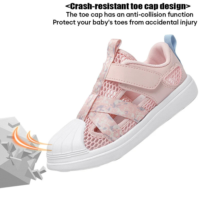Summer Children Mesh Casual Shoes Girl Sneakers Non Slip Kids Sport Footwear Outdoor Comfortable Breathable Walking Shoes 250527