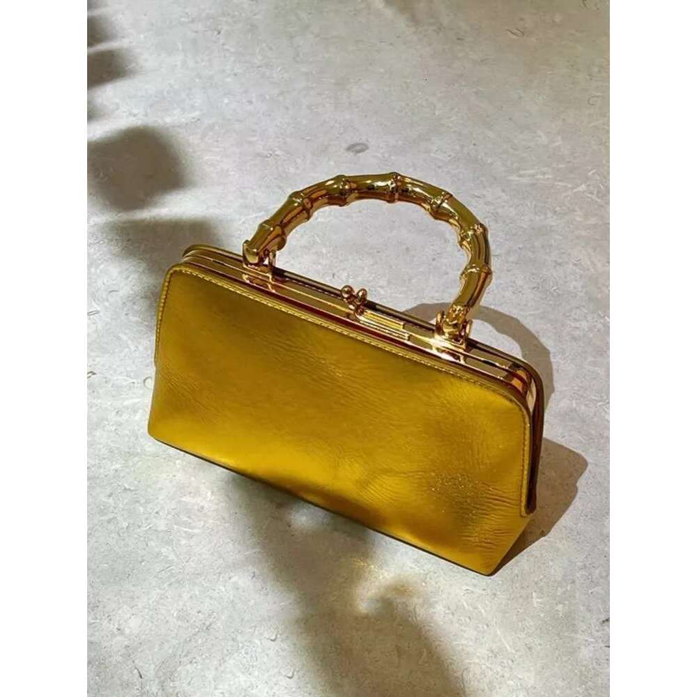 Fashion Ladies Party Banquet Golden Tote Handbag Elegant Designer Pu Leather Single Shoulder Bag Women Casual Crossbody Bags