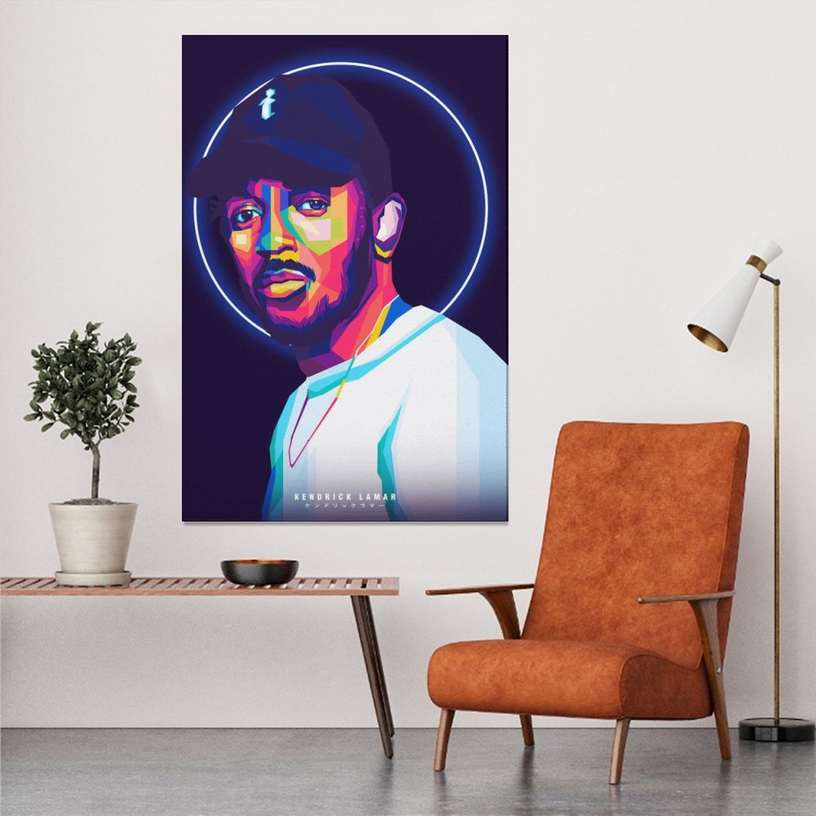 Wall Art Painting RAPPER Kendrick Lamar SINGER Canvas Prints Wall Painting Wall Art Decor Print Picture Paintings for Living Room Home Decor Luxury Un