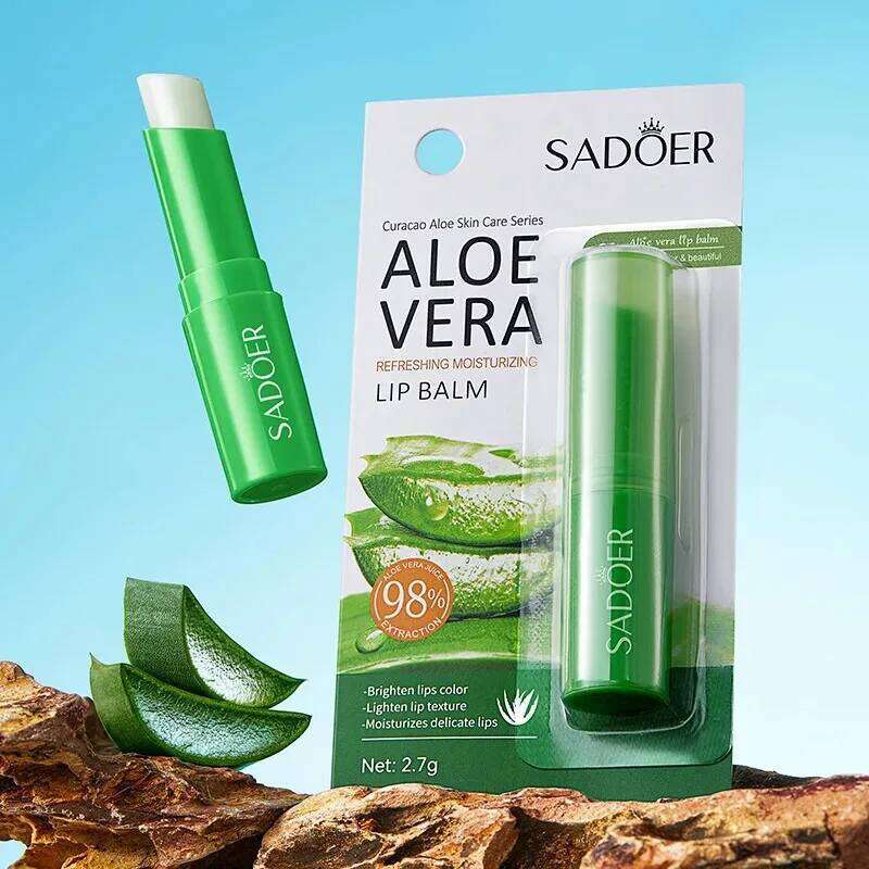 free shipping Lip Aloe Balm Nourishing, Refreshing, Hydrating and Moisturizing Preventing Cracking and Repairing Lips Gentle Non Irritating