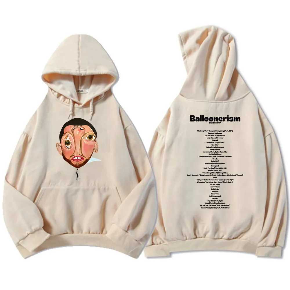 Balloonerism New Album Hoodies Macc Miller Printing Sweatshirts Mens Hoodies Comfortable Pullovers for Men and Women W250530