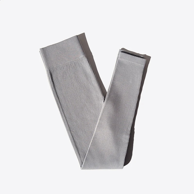 Ribbed Seamless Yoga Pants High Waist Gym Leggings Sport Women Fitness Female Legging Tummy Control Running Tights 250528Z