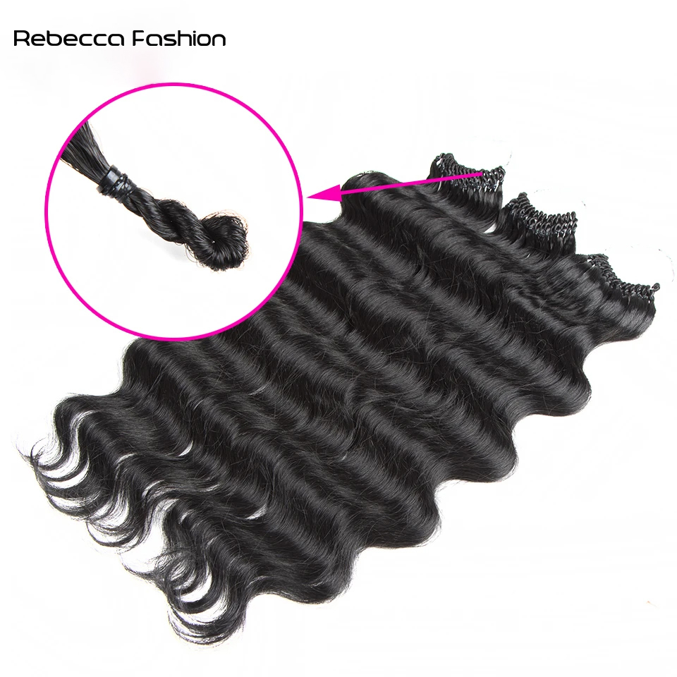 Rebecca Fashion Synthetic Hair 24inches 3PCS Body Wave Hair For Women Tresses Fake Hair Accessories Daily