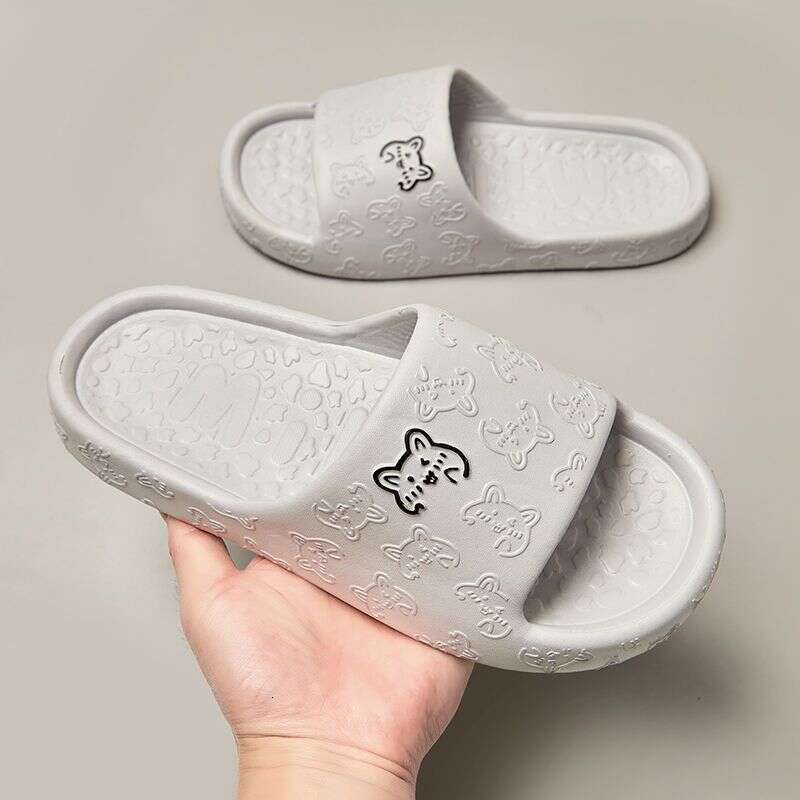 New Soft Slippers Summer Indoor Home Couple Cartoon Soft Bottom Home Bathroom Non Slip Slippers Male Designer Sandals