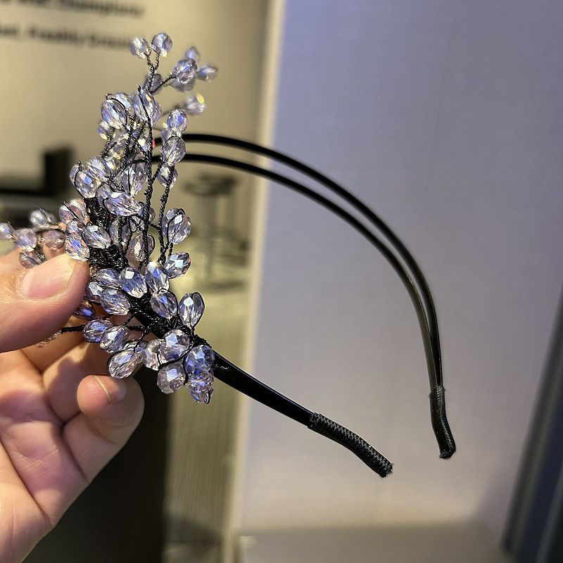 Chic High-Quality Fashionable Braided Tree-Shaped Headpiece with Crystals