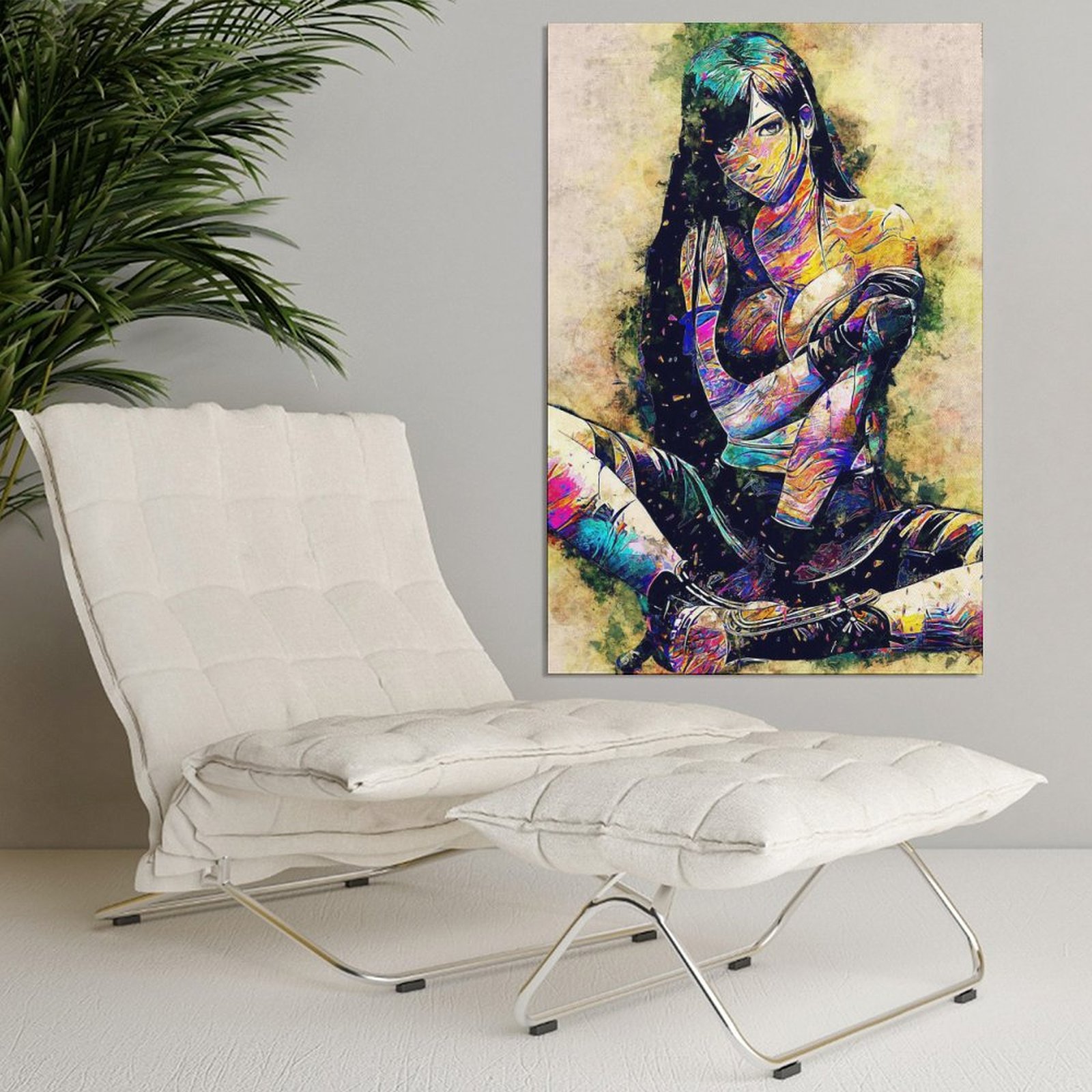 Wall Art Painting GAME Tifa FF POSTER Canvas Prints Wall Painting Home Decor Luxury Decor Print Picture Paintings for Living Room Unframe