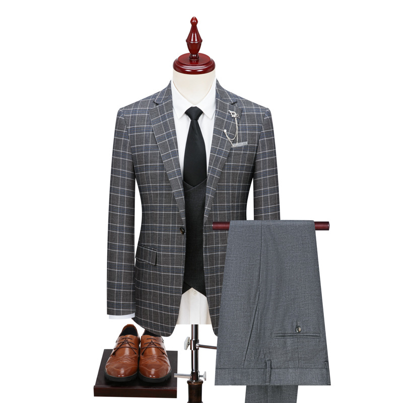 H711 Men's business suit Korean style slim fit formal suit best man groom wedding