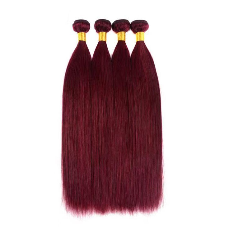 99J E wine red burgundy color human hair bundles