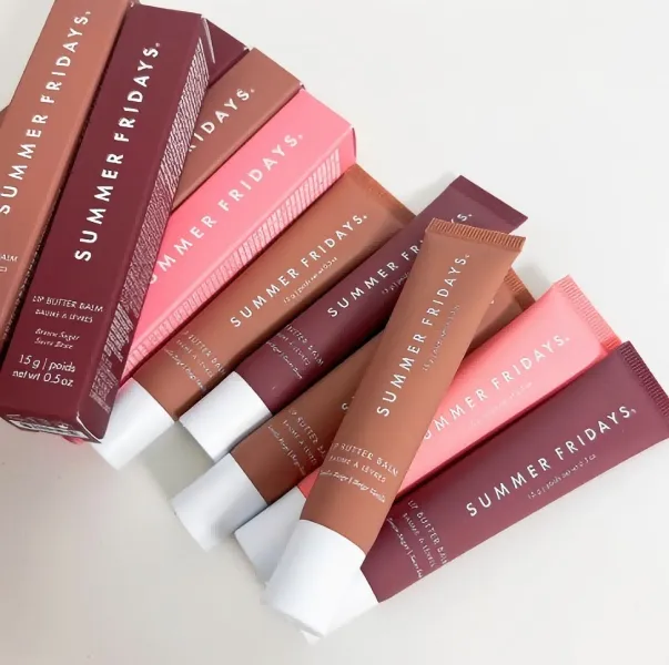 Lip Butter 15g Summer Fridays Lip Balm Liquid Lipstick Moisturizes Makeup Lips Glaze LipGloss Oil Jelly Pink Sugar Vanilla Beige Birthday Cake LipCare