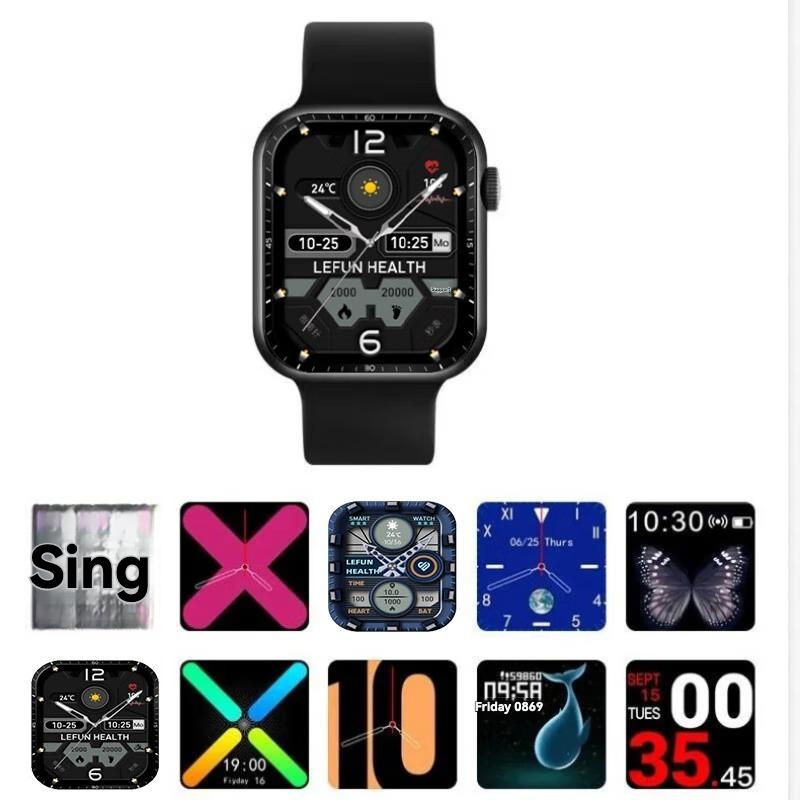 2025Smart Watch Series10 45mm 2.1" Men Women Watch Bluetooth Call Bracelet Wristband Wireless Charging Fitness Tracker Sport Smartwatch IWO For A