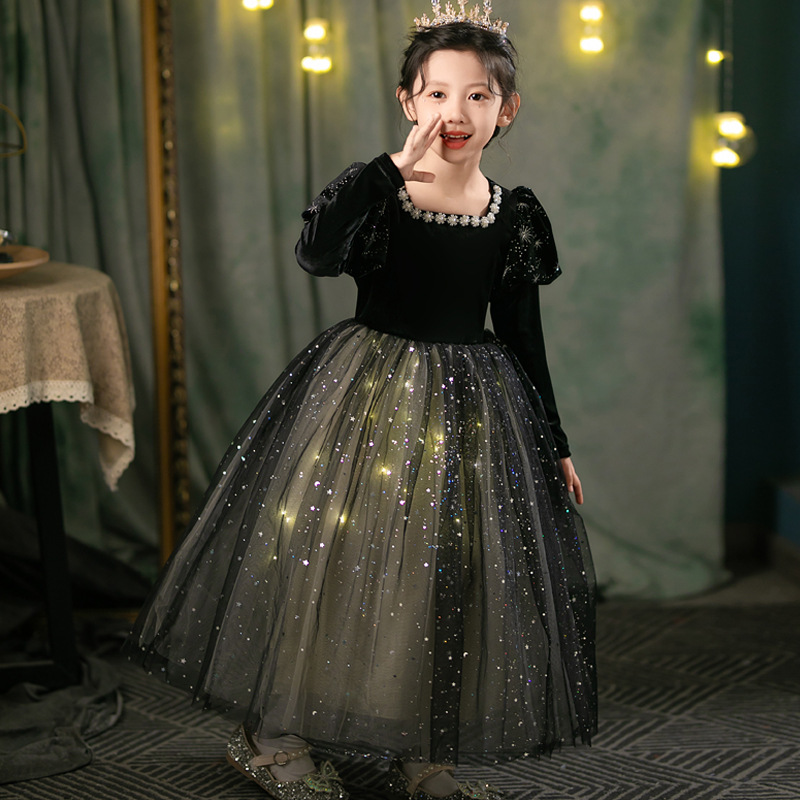 DISNEY kids designer clothes toddler designer clothes Elsa princess dress Christmas outfit Girls' skirt holiday birthday party dress comfortable 