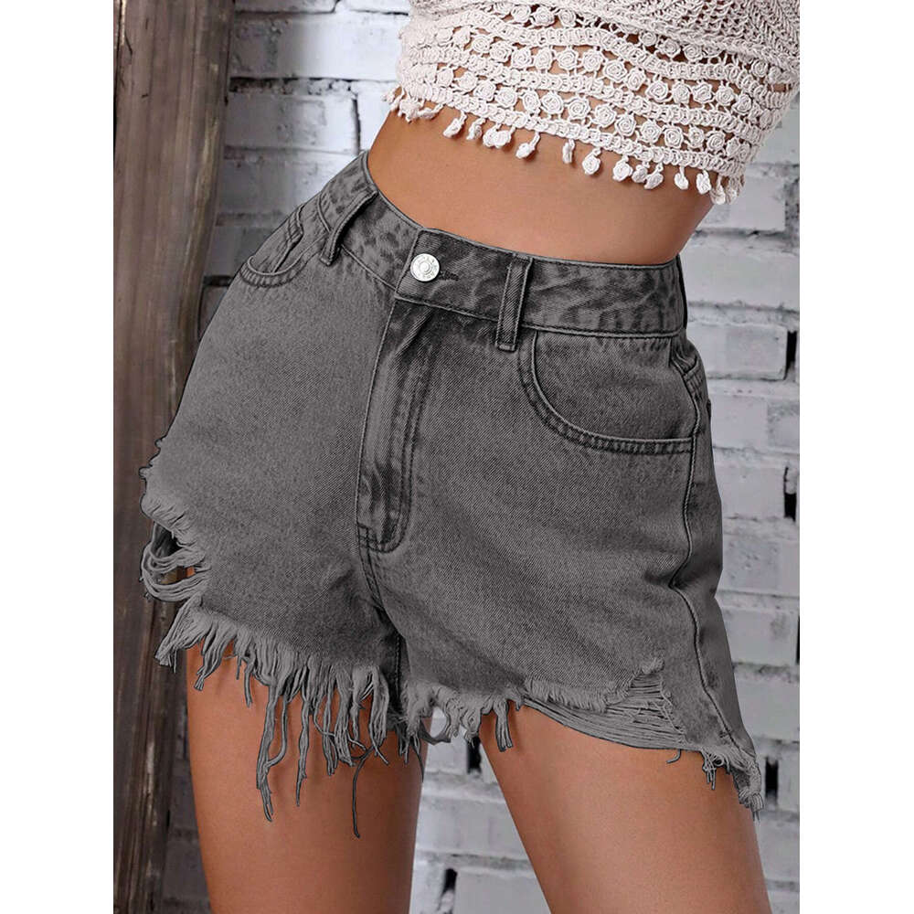 Shorts Women Denim Shorts Women S INS New Casual High Waisted Frayed Distressed Denim Shorts Jean Shorts