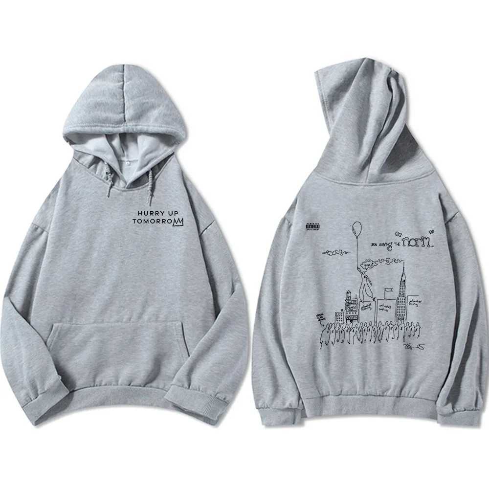 Men Clothes TheWeekend Hurry Up Tomorrow Album Hoodies Hip Hop Unisex Streetwear Sweatshirts Men Round Neck 2025 New Pullovers W250530